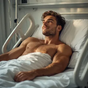 Detlef im Krankenbett